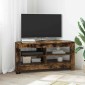 vidaXL ΓωνιακήΒάσηΤηλεόρασης 102 x 40,5 x 45 εκ Καπνιστό Δρύς