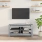 vidaXL ΓωνιακήΒάσηΤηλεόρασης 102 x 40,5 x 45 εκ Γκρίζο Σονομα