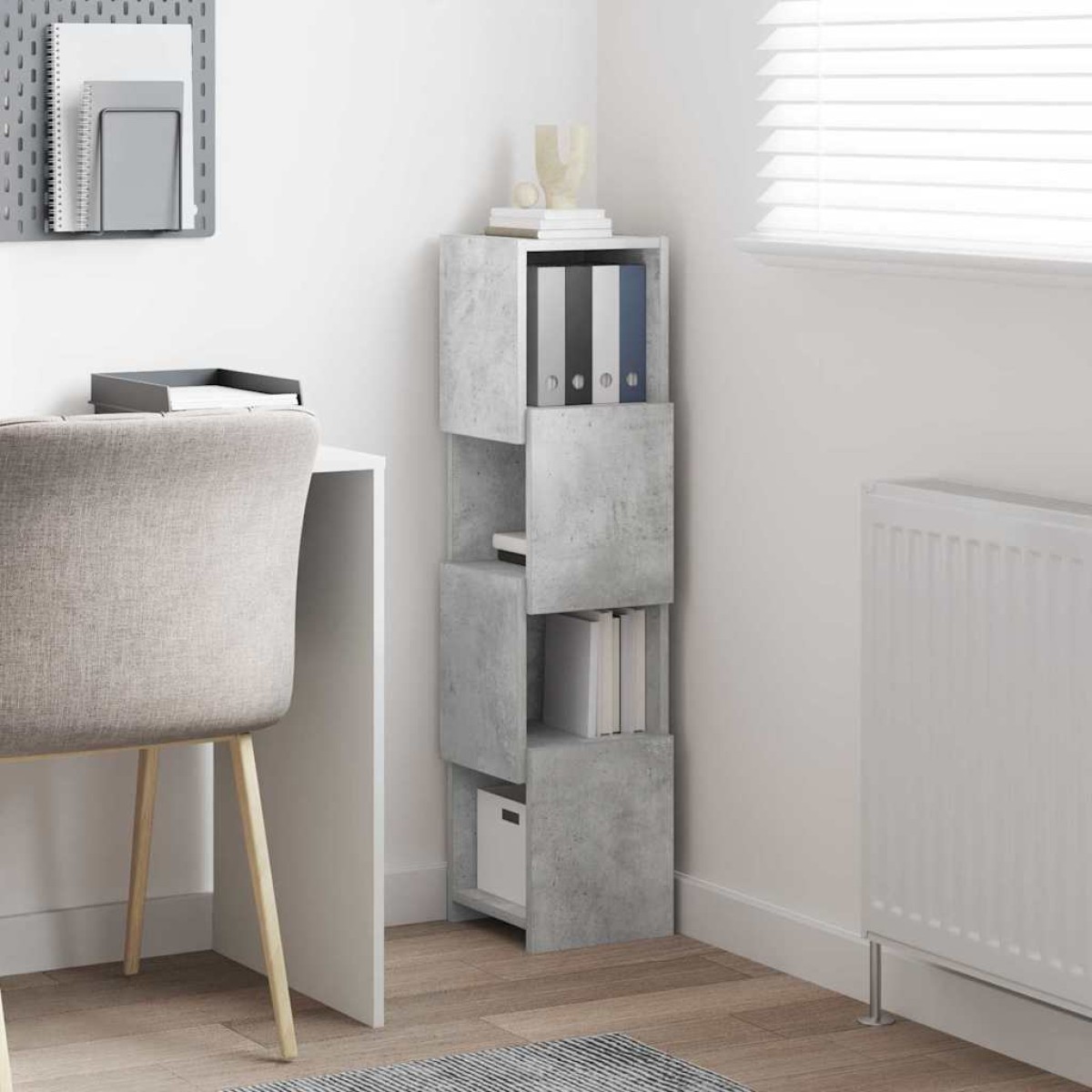 vidaXL Γωνιακό Ντουλάπι 25,5x25x102εκ Επεξεργασμένο Ξύλο