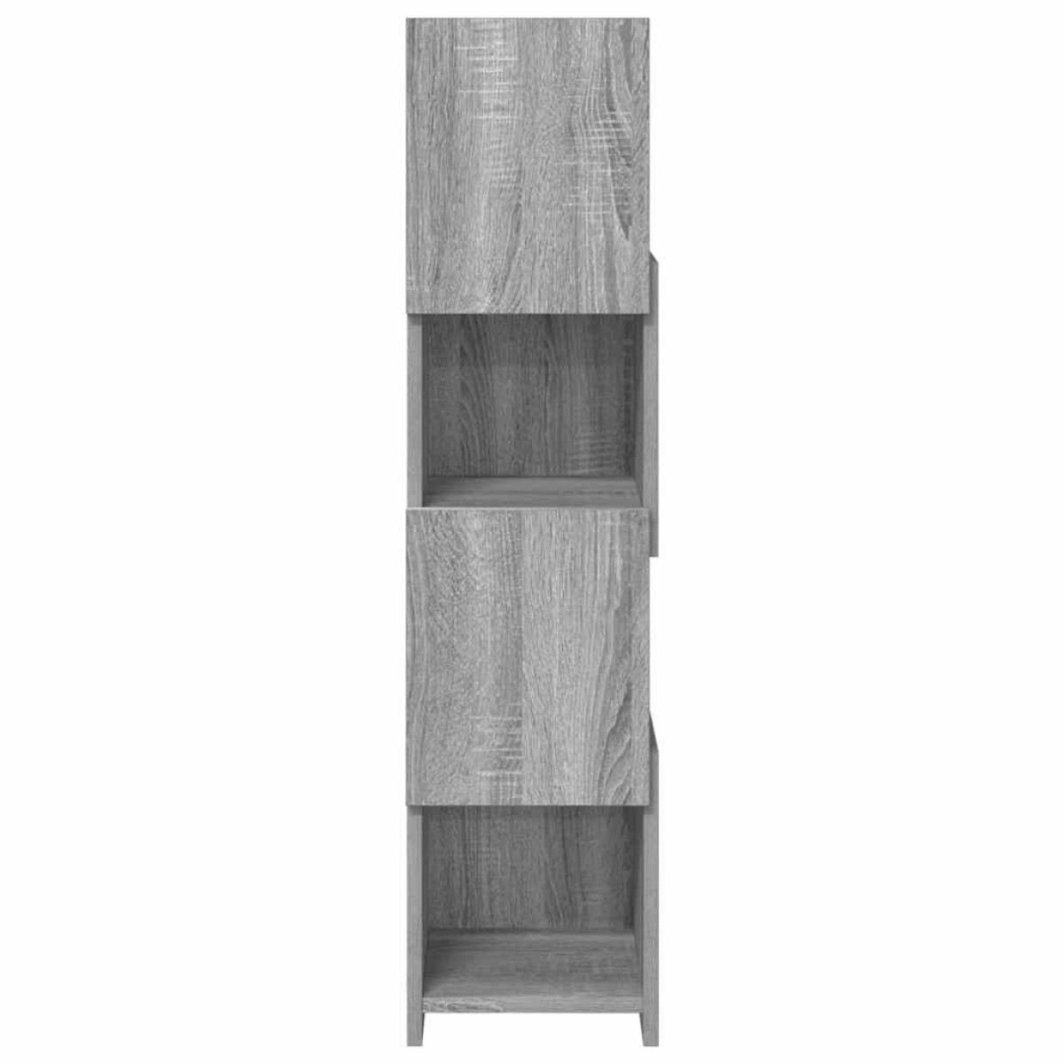 vidaXL Γωνιακό Ντουλάπι 25,5x25x102εκ Επεξεργασμένο Ξύλο Γκρίζο Σονομα
