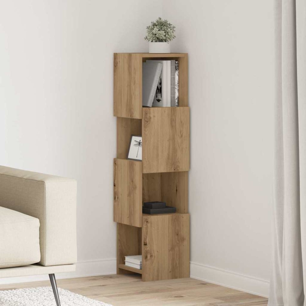 vidaXL Γωνιακό Ντουλάπι 25,5x25x102εκ Επεξεργασμένο Ξύλο Artisan Oak