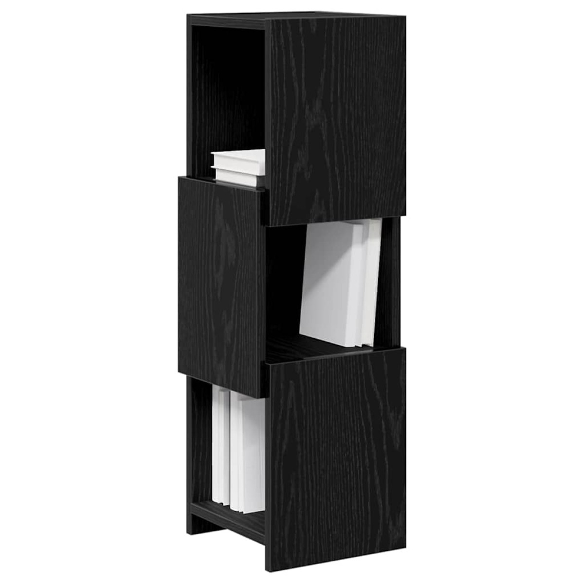 vidaXL Γωνιακό Ντουλάπι 25,5x25x80εκ Επεξεργασμένο Ξύλο Μαύρη Οξυά