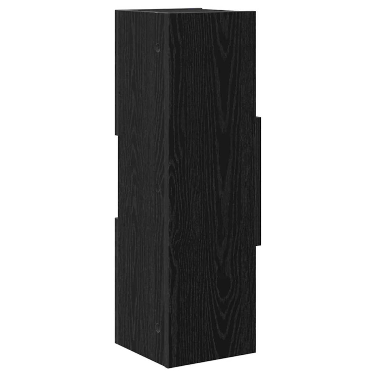 vidaXL Γωνιακό Ντουλάπι 25,5x25x80εκ Επεξεργασμένο Ξύλο Μαύρη Οξυά