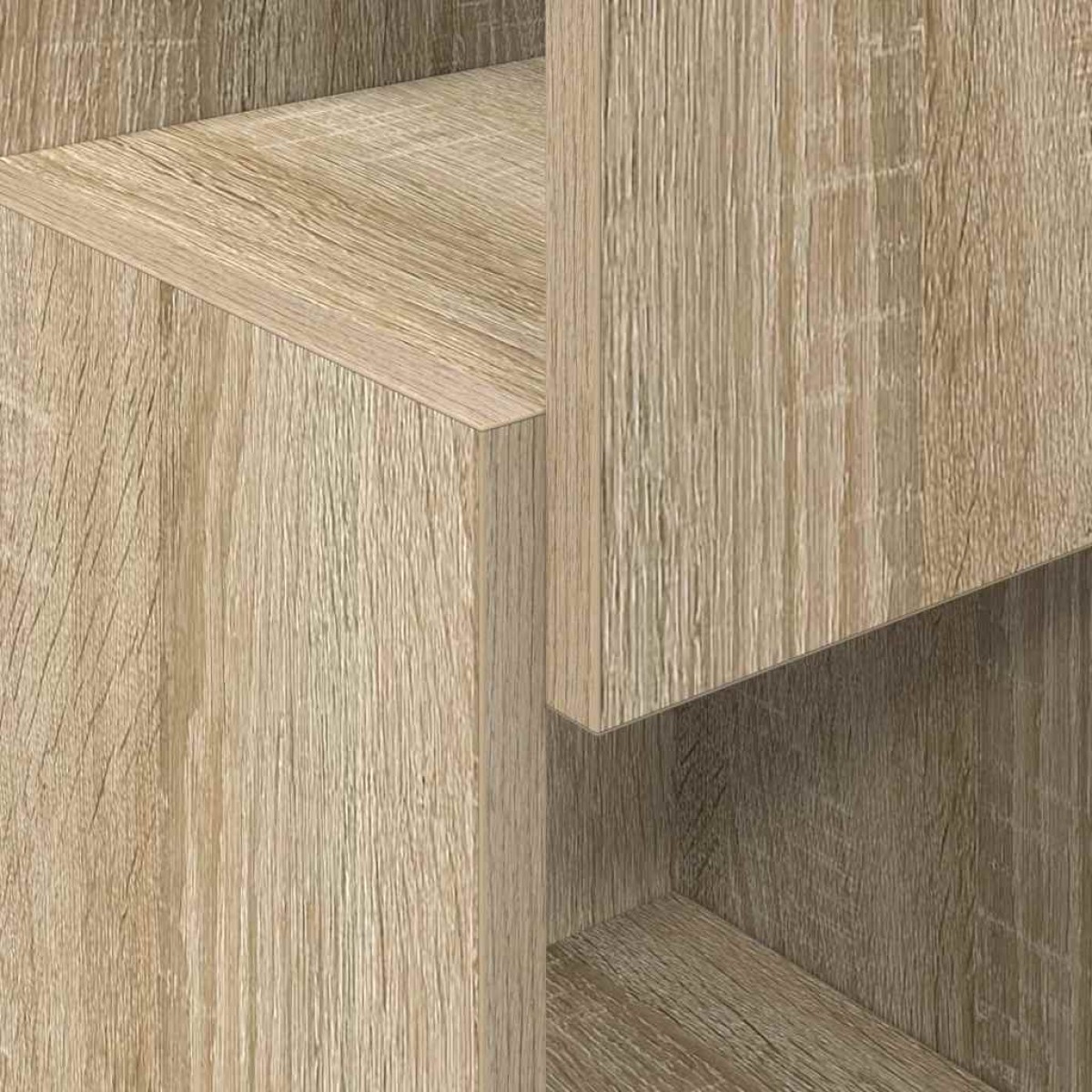 vidaXL Γωνιακό Ντουλάπι 25,5x25x80εκ Επεξεργασμένο Ξύλο Δρύς Sonoma