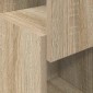 vidaXL Γωνιακό Ντουλάπι 25,5x25x80εκ Επεξεργασμένο Ξύλο Δρύς Sonoma