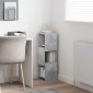 vidaXL Γωνιακό Ντουλάπι 25,5x25x80εκ Επεξεργασμένο Ξύλο Σκυρόδεμα Γκρι