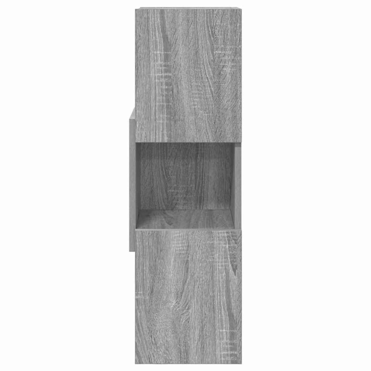 vidaXL Γωνιακό Ντουλάπι 25,5x25x80εκ Επεξεργασμένο Ξύλο Γκρίζο Σονομα