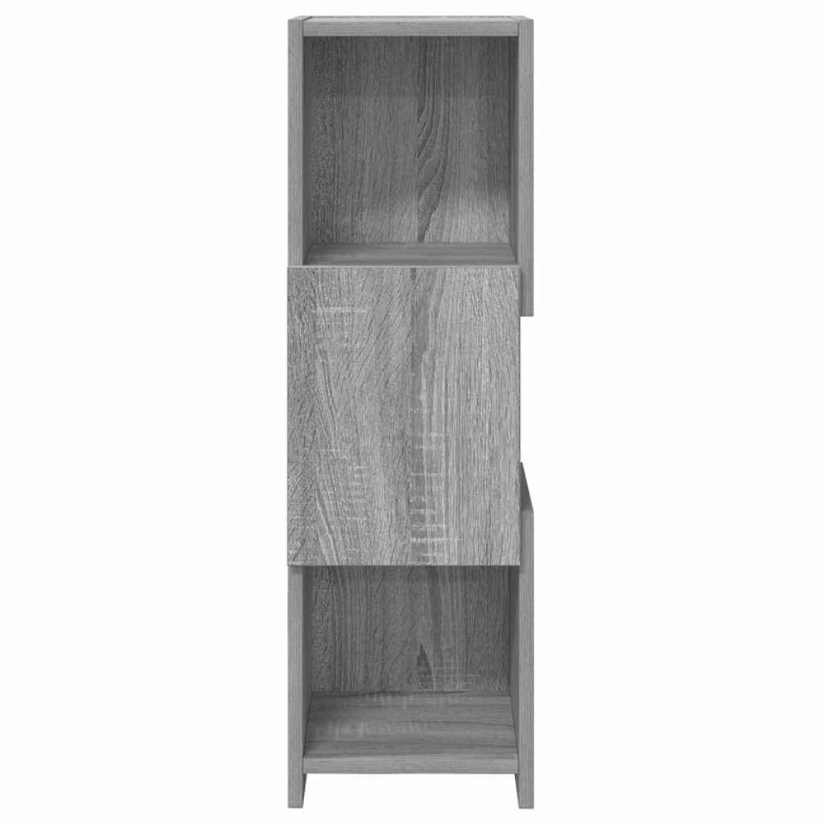 vidaXL Γωνιακό Ντουλάπι 25,5x25x80εκ Επεξεργασμένο Ξύλο Γκρίζο Σονομα