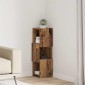vidaXL Γωνιακό Ντουλάπι 25,5x25x80εκ Επεξεργασμένο Ξύλο Παλιό ξύλο