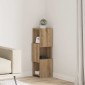 vidaXL Γωνιακό Ντουλάπι 25,5x25x80εκ Επεξεργασμένο Ξύλο Artisan Oak