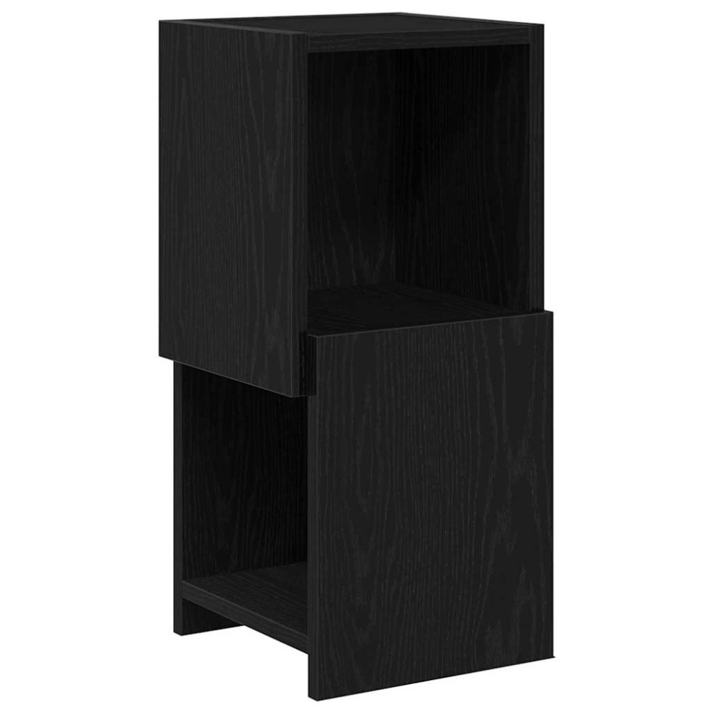 vidaXL Γωνιακό Ντουλάπι 25,5x25x55εκ Επεξεργασμένο Ξύλο Μαύρη Οξυά