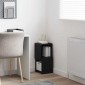 vidaXL Γωνιακό Ντουλάπι 25,5x25x55εκ Επεξεργασμένο Ξύλο Μαύρη Οξυά