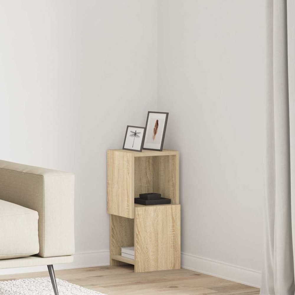 vidaXL Γωνιακό Ντουλάπι 25,5x25x55εκ Επεξεργασμένο Ξύλο Δρύς Sonoma