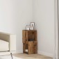 vidaXL Γωνιακό Ντουλάπι 25,5x25x55εκ Επεξεργασμένο Ξύλο Παλιό ξύλο