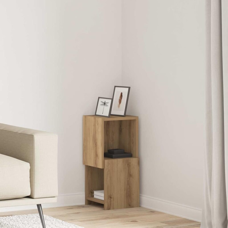 vidaXL Γωνιακό Ντουλάπι 25,5x25x55εκ Επεξεργασμένο Ξύλο Artisan Oak