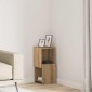 vidaXL Γωνιακό Ντουλάπι 25,5x25x55εκ Επεξεργασμένο Ξύλο Artisan Oak
