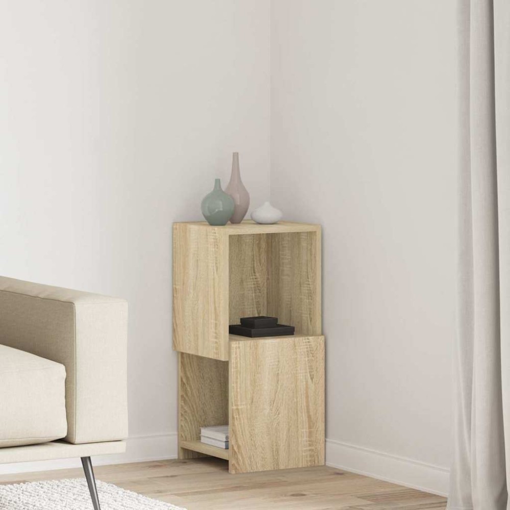 vidaXL Γωνιακό Ντουλάπι 30,5x30x65εκ Επεξεργασμένο Ξύλο Δρύς Sonoma