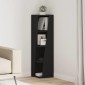 vidaXL Γωνιακό Ντουλάπι 27,5x27x102εκ Επεξεργασμένο Ξύλο Μαύρο