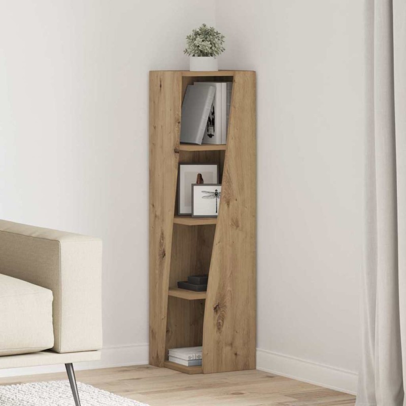 vidaXL Γωνιακό Ντουλάπι 27,5x27x102εκ Επεξεργασμένο Ξύλο Artisan Oak