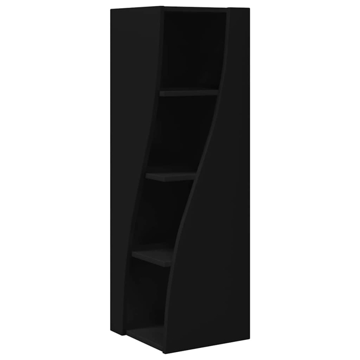 vidaXL Γωνιακό Ντουλάπι 32x32x102εκ Επεξεργασμένο Ξύλο Μαύρο