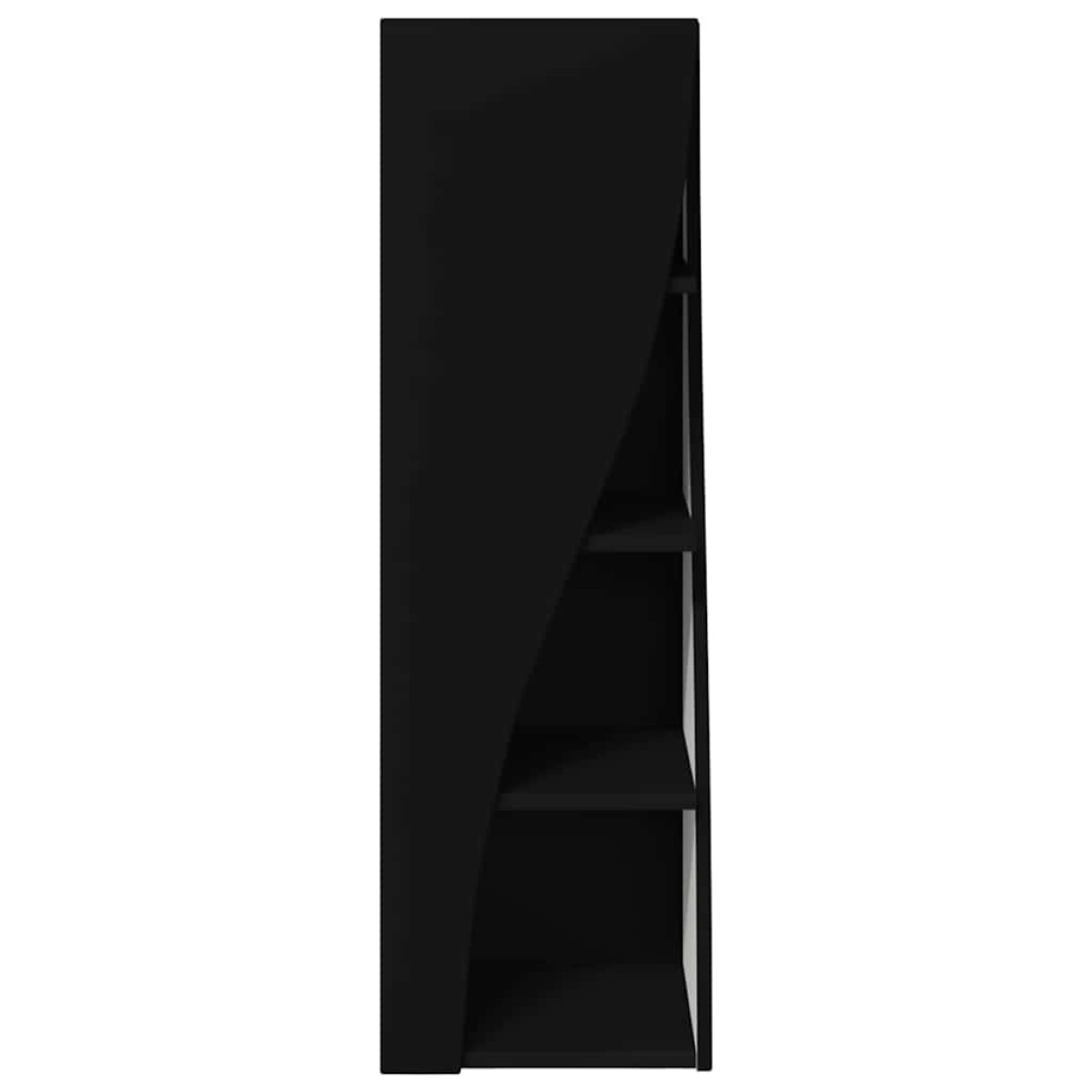 vidaXL Γωνιακό Ντουλάπι 32x32x102εκ Επεξεργασμένο Ξύλο Μαύρο