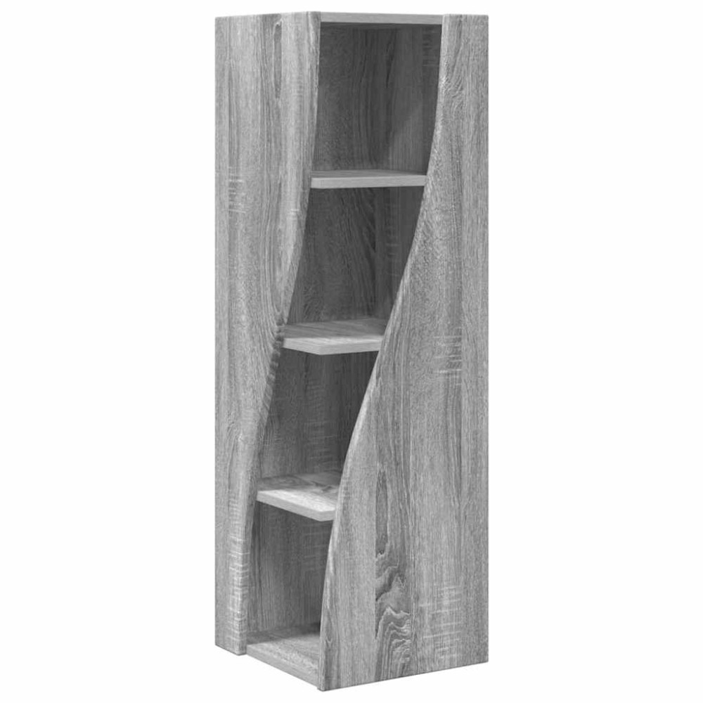 vidaXL Γωνιακό Ντουλάπι 32x32x102εκ Επεξεργασμένο Ξύλο Γκρίζο Σονομα
