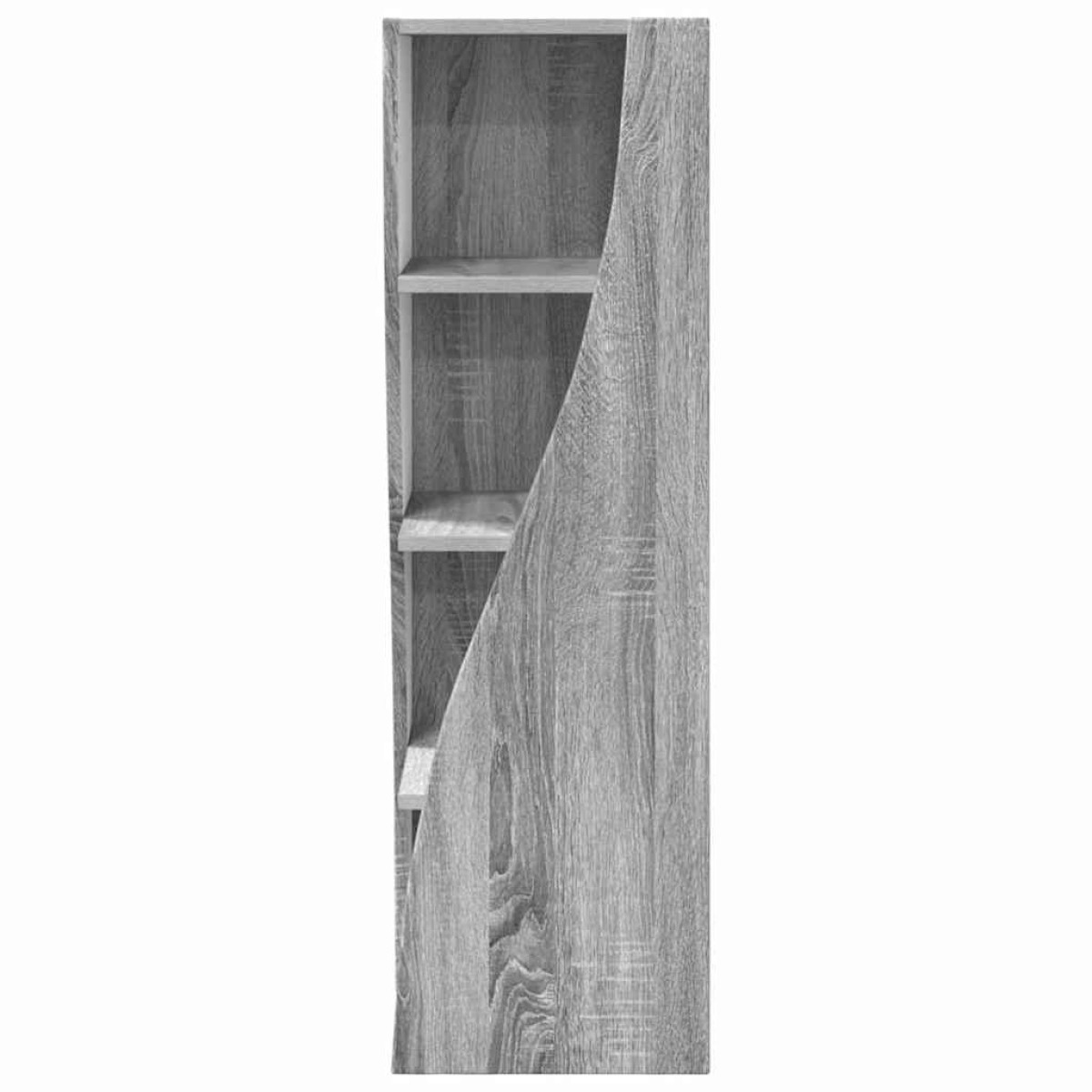 vidaXL Γωνιακό Ντουλάπι 32x32x102εκ Επεξεργασμένο Ξύλο Γκρίζο Σονομα