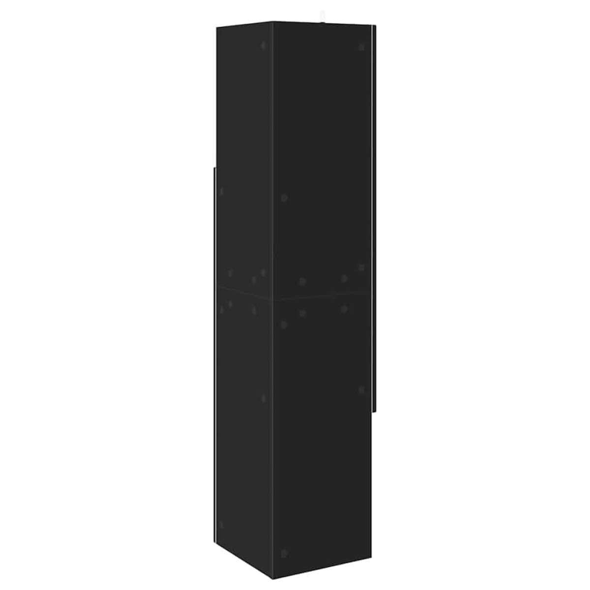 vidaXL Γωνιακό Ντουλάπι 32x32x140εκ Επεξεργασμένο Ξύλο Μαύρο