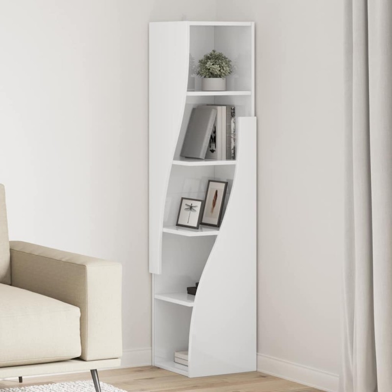 vidaXL Γωνιακό Ντουλάπι 32x32x140εκ Επεξεργασμένο Ξύλο