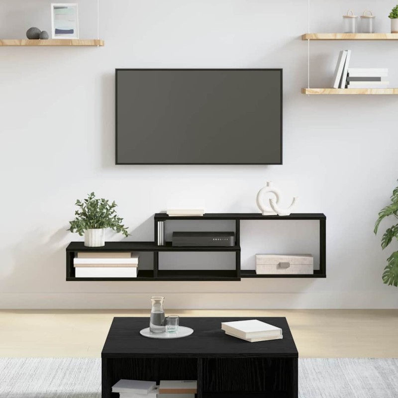 vidaXL ΡάφιΤηλεόρασηςΤοίχου 120x25x28,5εκ Επεξεργασμένο Ξύλο