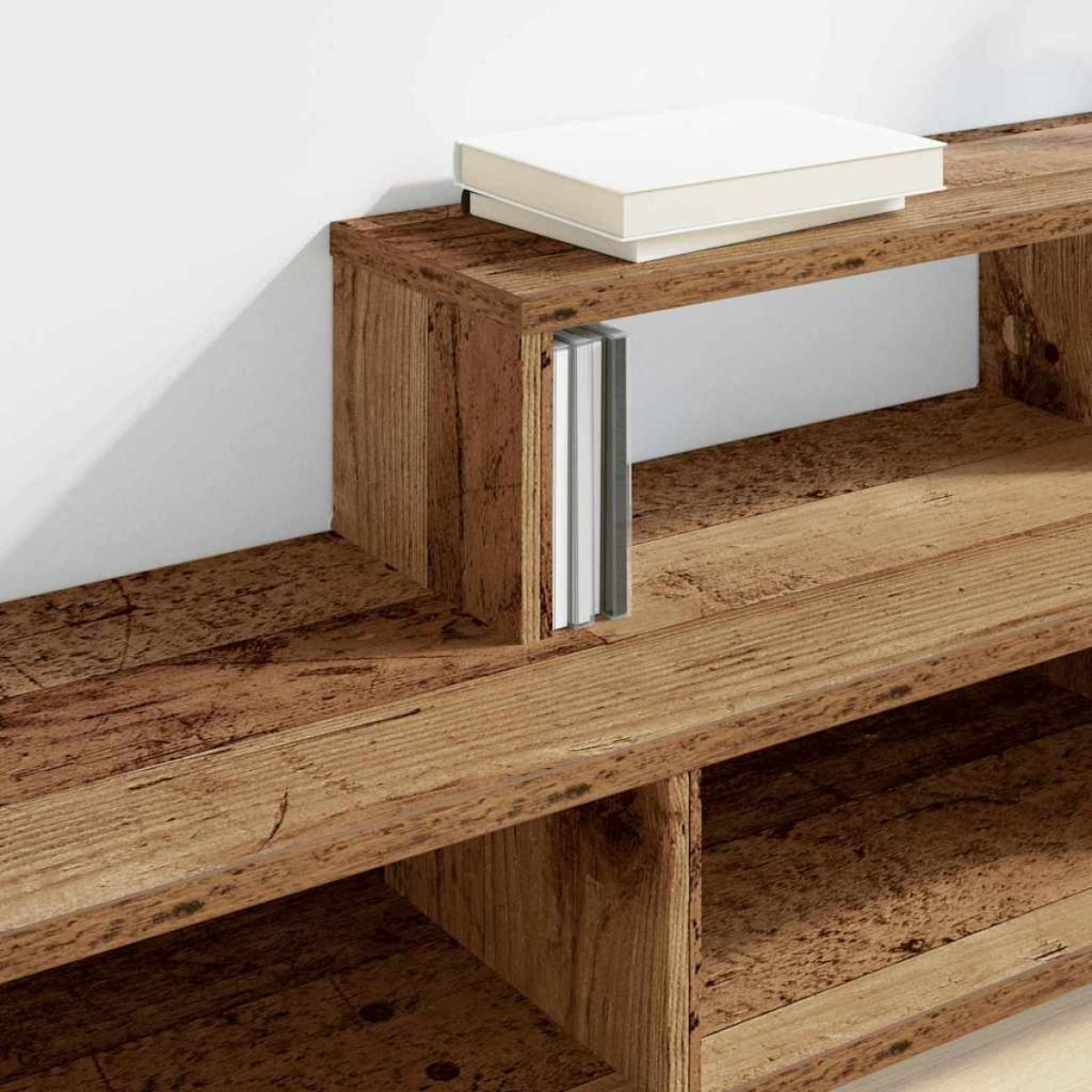 vidaXL ΡάφιΤηλεόρασηςΤοίχου 120x25x28,5εκ Επεξεργασμένο Ξύλο