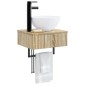 vidaXL Νιπτήρας Τοίχου Sonoma Δρυς 40 x 35 x 39 εκ. Επεξεργασμένο Ξύλο