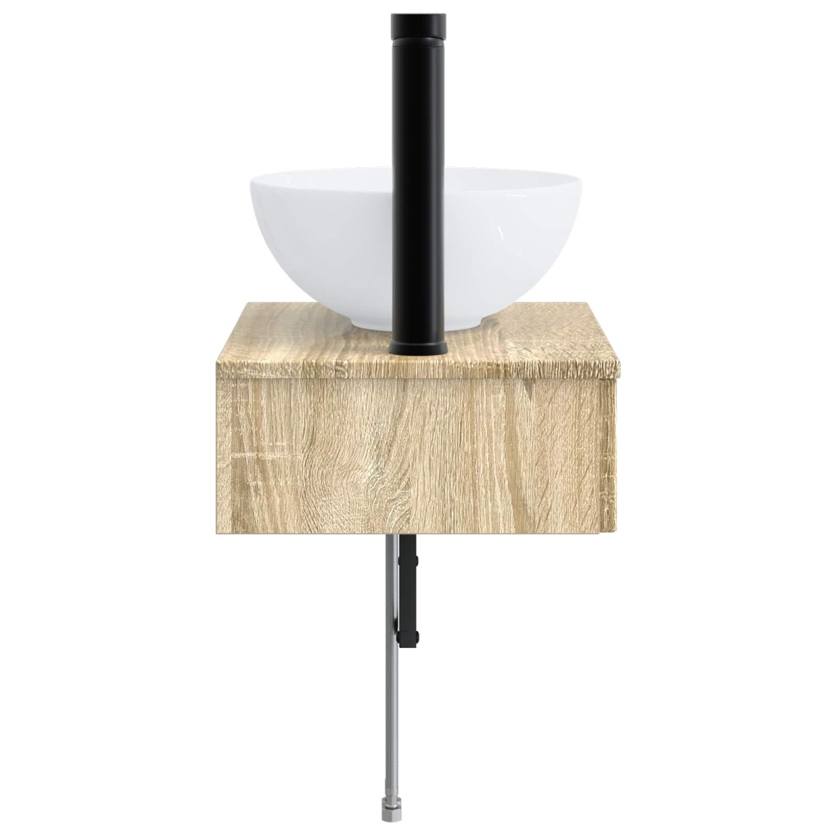 vidaXL Νιπτήρας Τοίχου Sonoma Δρυς 40 x 35 x 39 εκ. Επεξεργασμένο Ξύλο