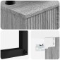 vidaXL Νιπτήρας Τοίχου Γκρι Sonoma 40 x 35 x 39 εκ. Επεξεργασμένο Ξύλο