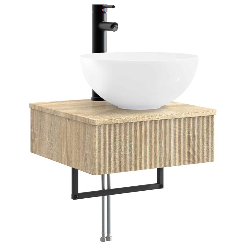 vidaXL Νιπτήρας Τοίχου Sonoma Δρυς 40 x 41 x 40,5 εκ