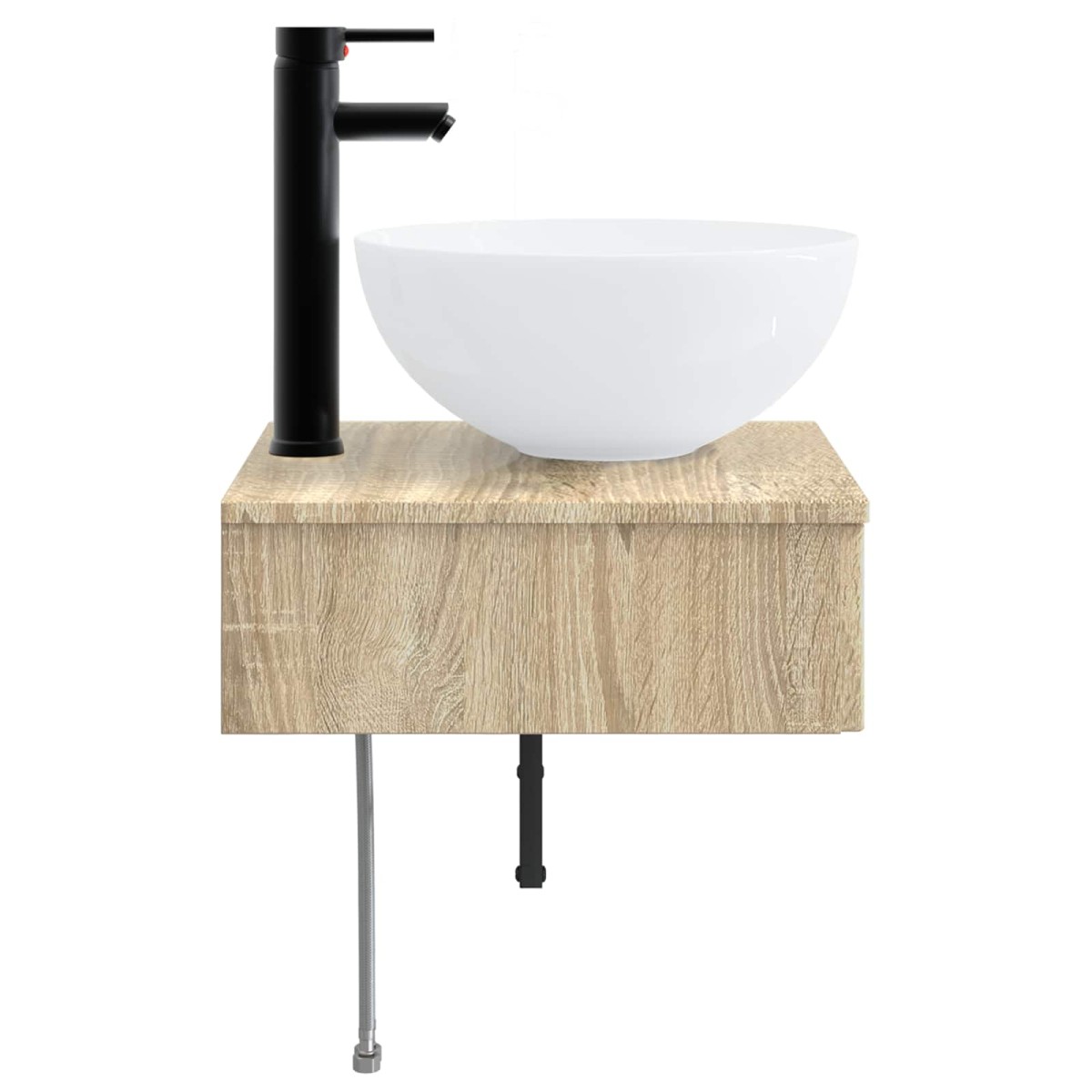 vidaXL Νιπτήρας Τοίχου Sonoma Δρυς 40 x 41 x 40,5 εκ