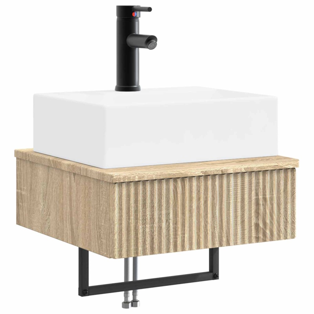 vidaXL Νιπτήρας Τοίχου Sonoma Δρυς 40 x 41 x 39 εκ. Επεξεργασμένο Ξύλο