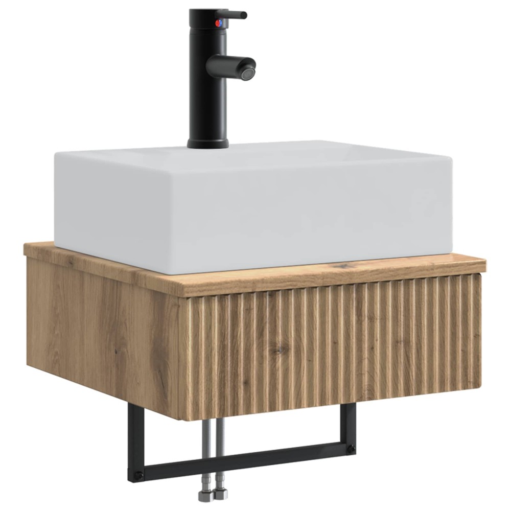 vidaXL Νιπτήρας Τοίχου Artisan Δρυς 40 x 41 x 39 εκ.