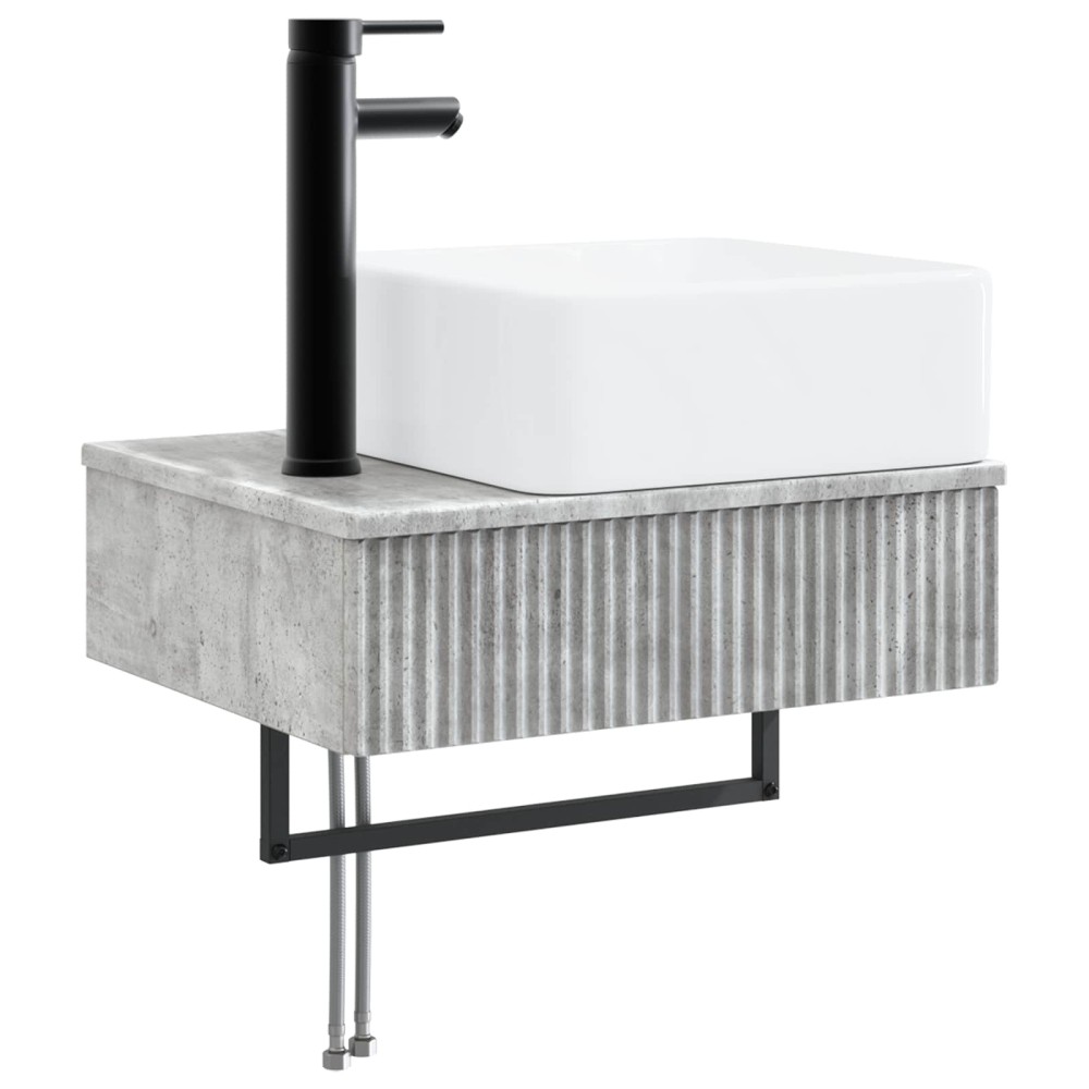 vidaXL Νιπτήρας Τοίχου Γκρι Σκυροδέματος 53 x 35 x 39 εκ