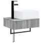 vidaXL Νιπτήρας Τοίχου Γκρι Sonoma 53 x 35 x 39 εκ Επεξεργασμένο Ξύλο