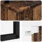 vidaXL Νιπτήρας Τοίχου Παλαιωμένο ξύλο 53 x 35 x 39 εκ