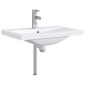 vidaXL Λεκάνη μπάνιου Χρωμέ 61 x 40 x 16,5 εκ. Μέταλλο