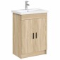 vidaXL Λεκάνη μπάνιου Χρωμέ 61 x 40 x 16,5 εκ. Μέταλλο