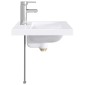 vidaXL Λεκάνη μπάνιου Χρωμέ 61 x 40 x 16,5 εκ. Μέταλλο