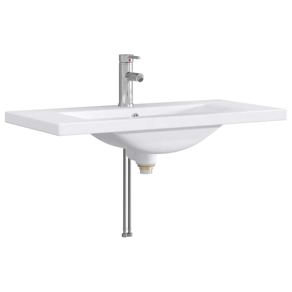 vidaXL Λεκάνη μπάνιου Χρωμέ 81 x 40 x 17,5 εκ. Μέταλλο