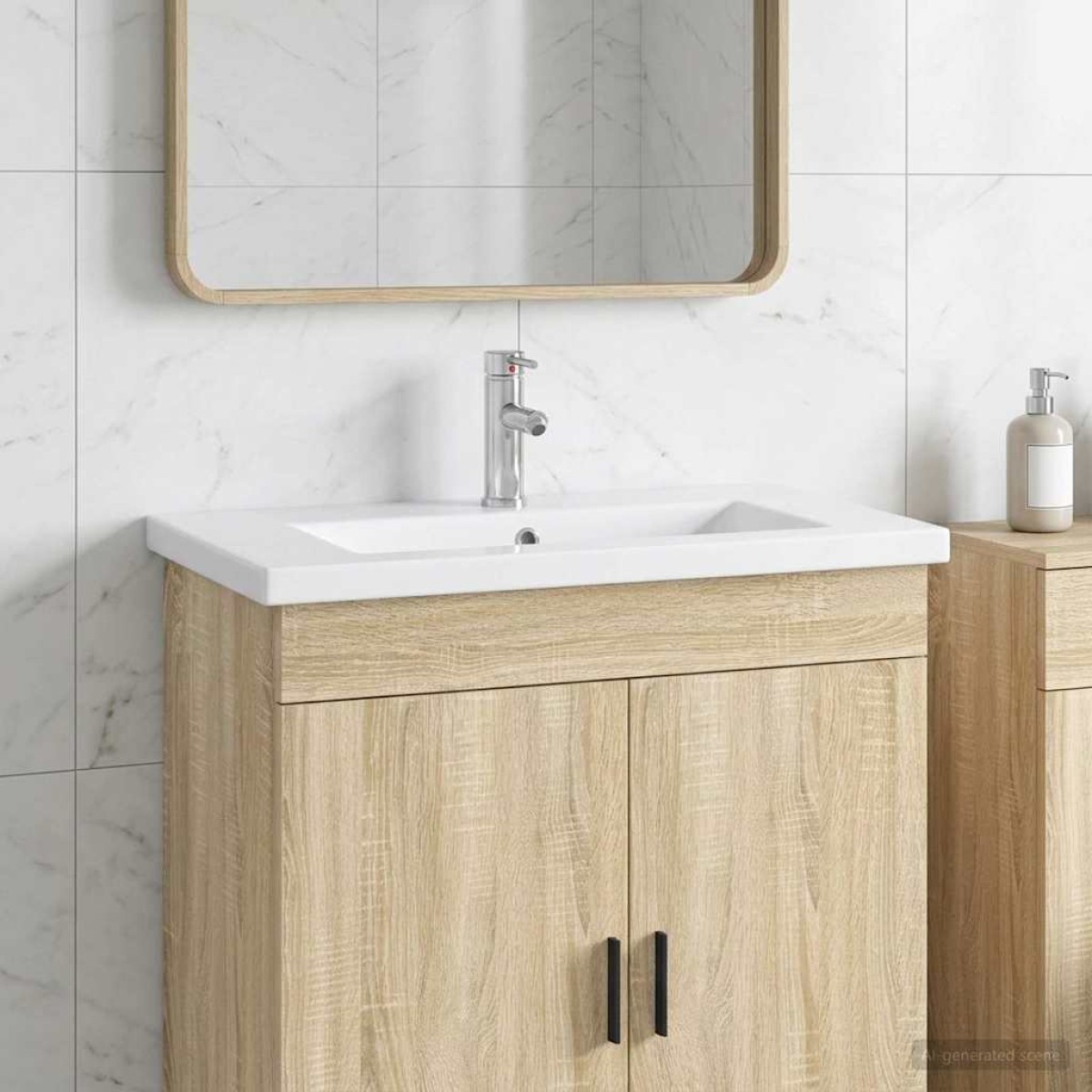vidaXL Λεκάνη μπάνιου Χρωμέ 81 x 40 x 17,5 εκ. Μέταλλο