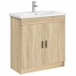 vidaXL Λεκάνη μπάνιου Χρωμέ 81 x 40 x 17,5 εκ. Μέταλλο