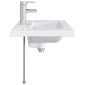 vidaXL Λεκάνη μπάνιου Χρωμέ 81 x 40 x 17,5 εκ. Μέταλλο