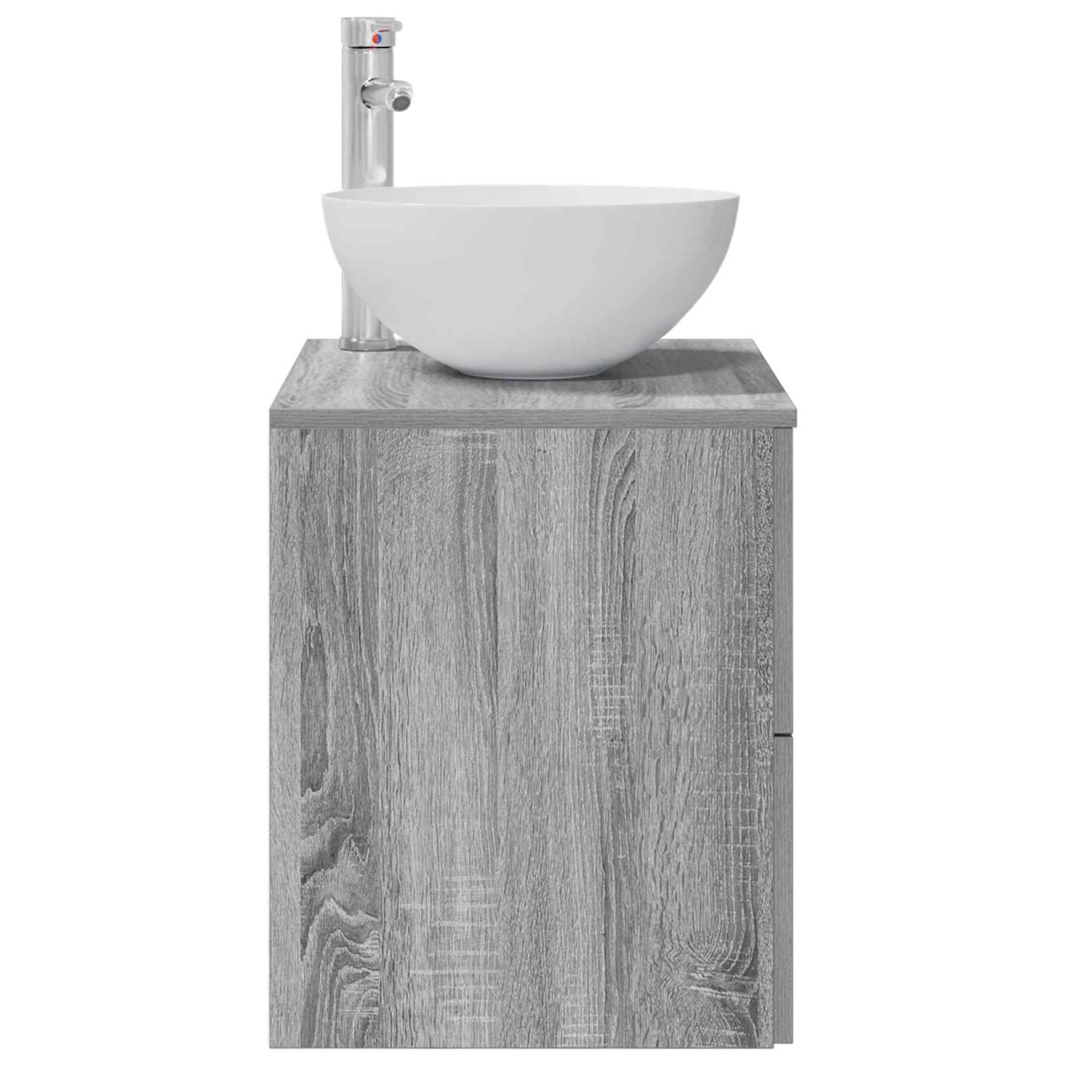 vidaXL Τοίχου Νιπτήρας Βανίτα Γκρι Sonoma 49,5 x 35 x 63 εκ