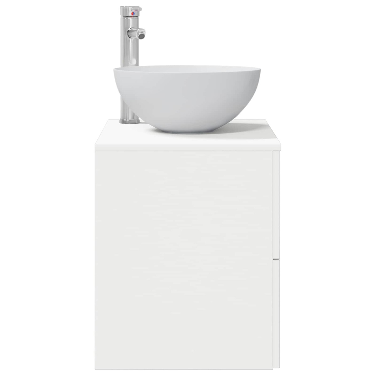 vidaXL Επιτοίχια Λεκάνη Έπιπλο Λευκό 49,5 x 41 x 64,5 εκ